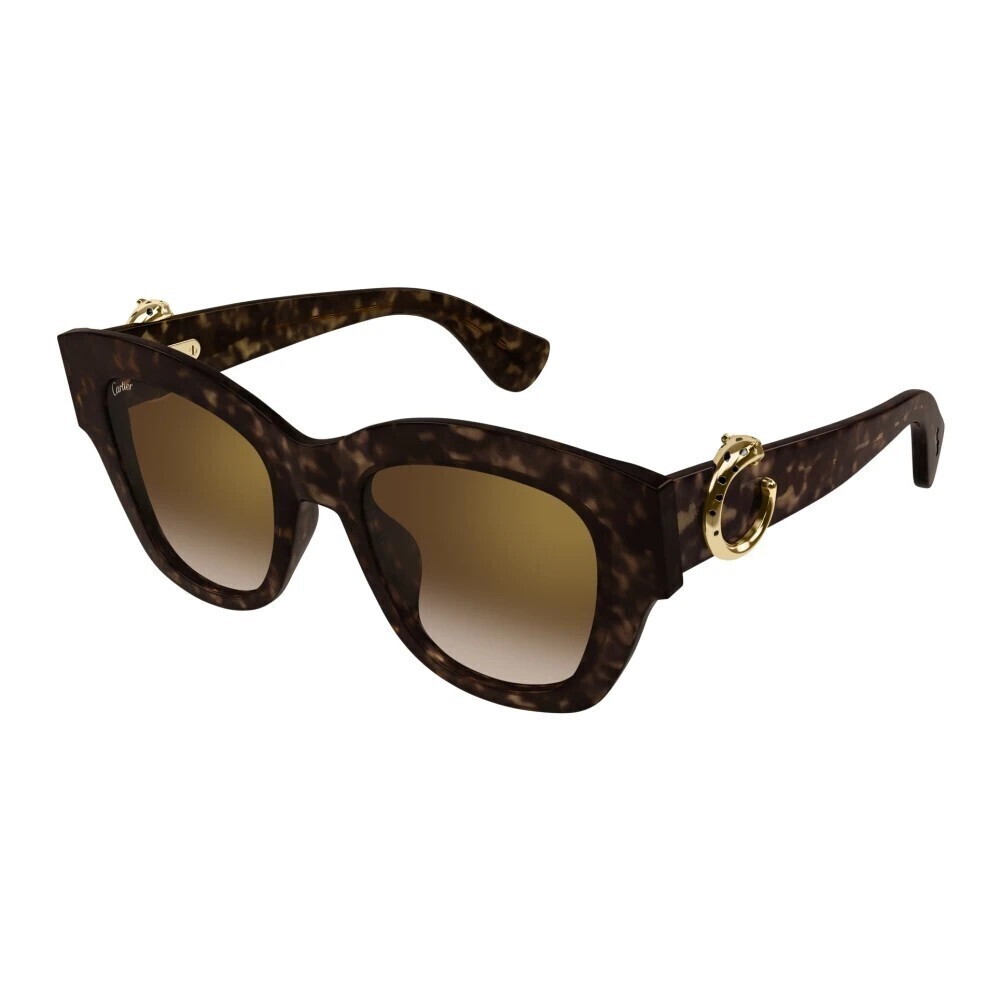 Cartier CT0547S-002 Sunglasses Havana Brown Acetate